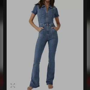 We The Free (Free People) Jayde Flare Women's Jeans Jumpsuit